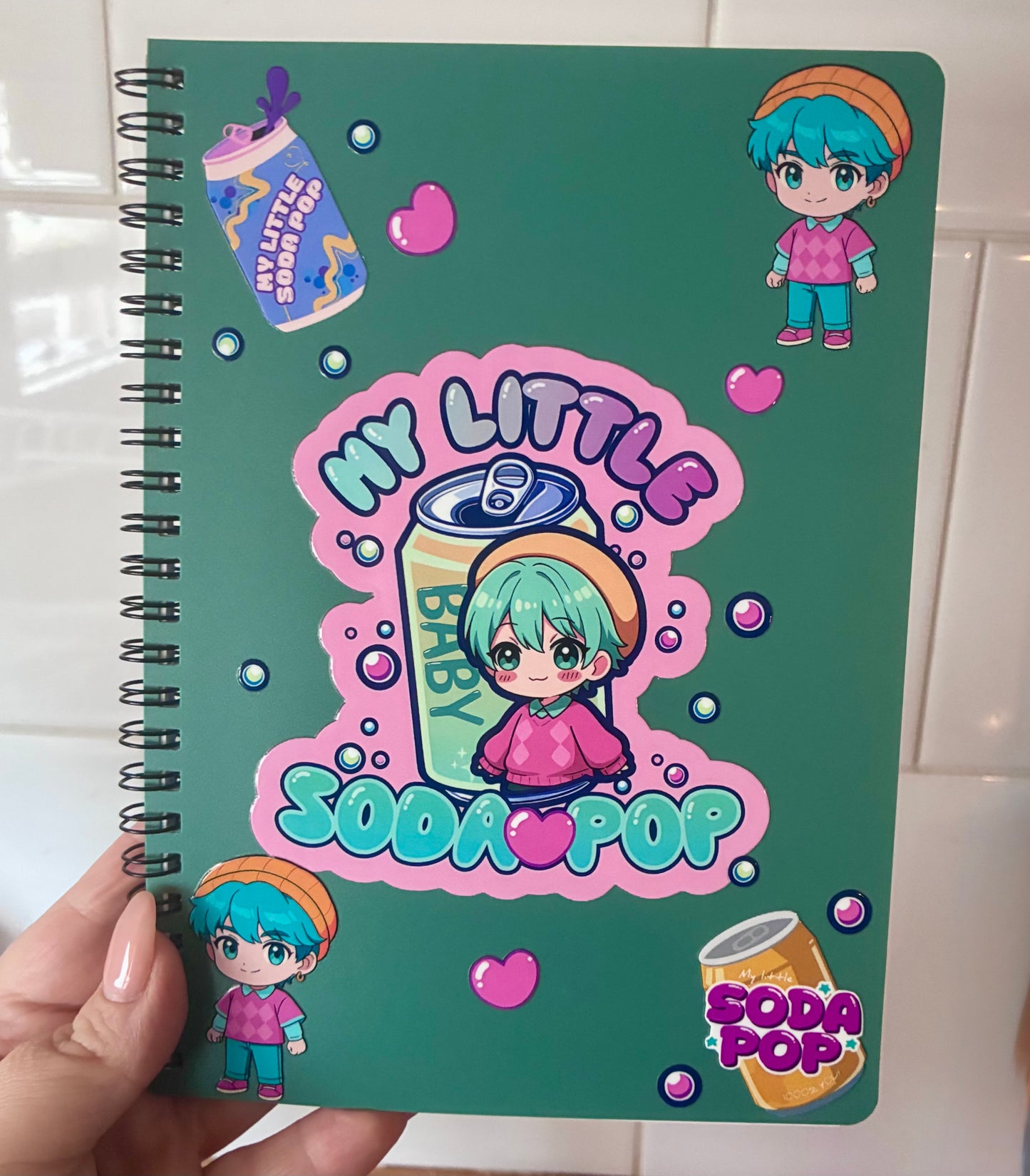 Soda pop notebook