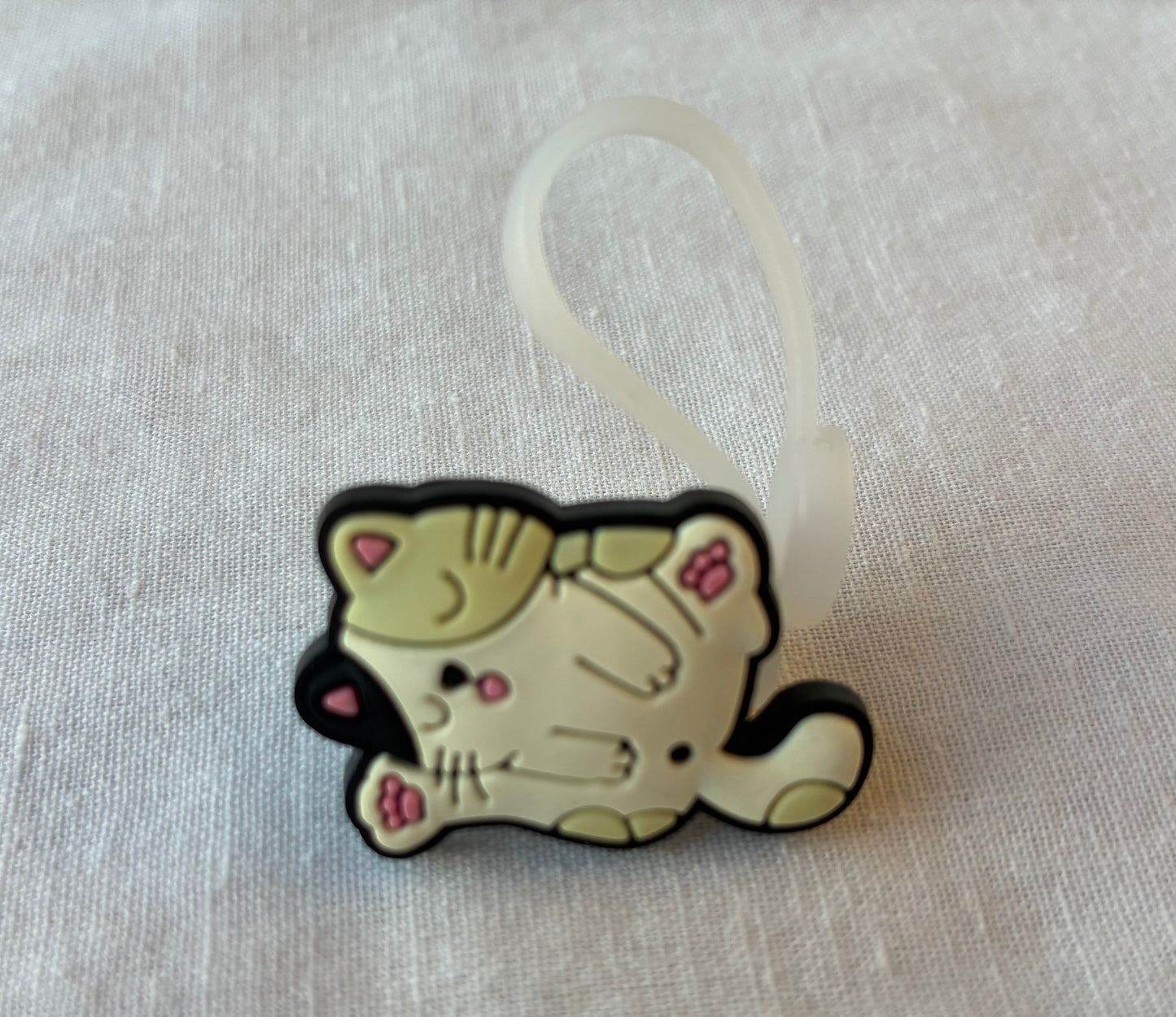 Cute cat straw topper #1