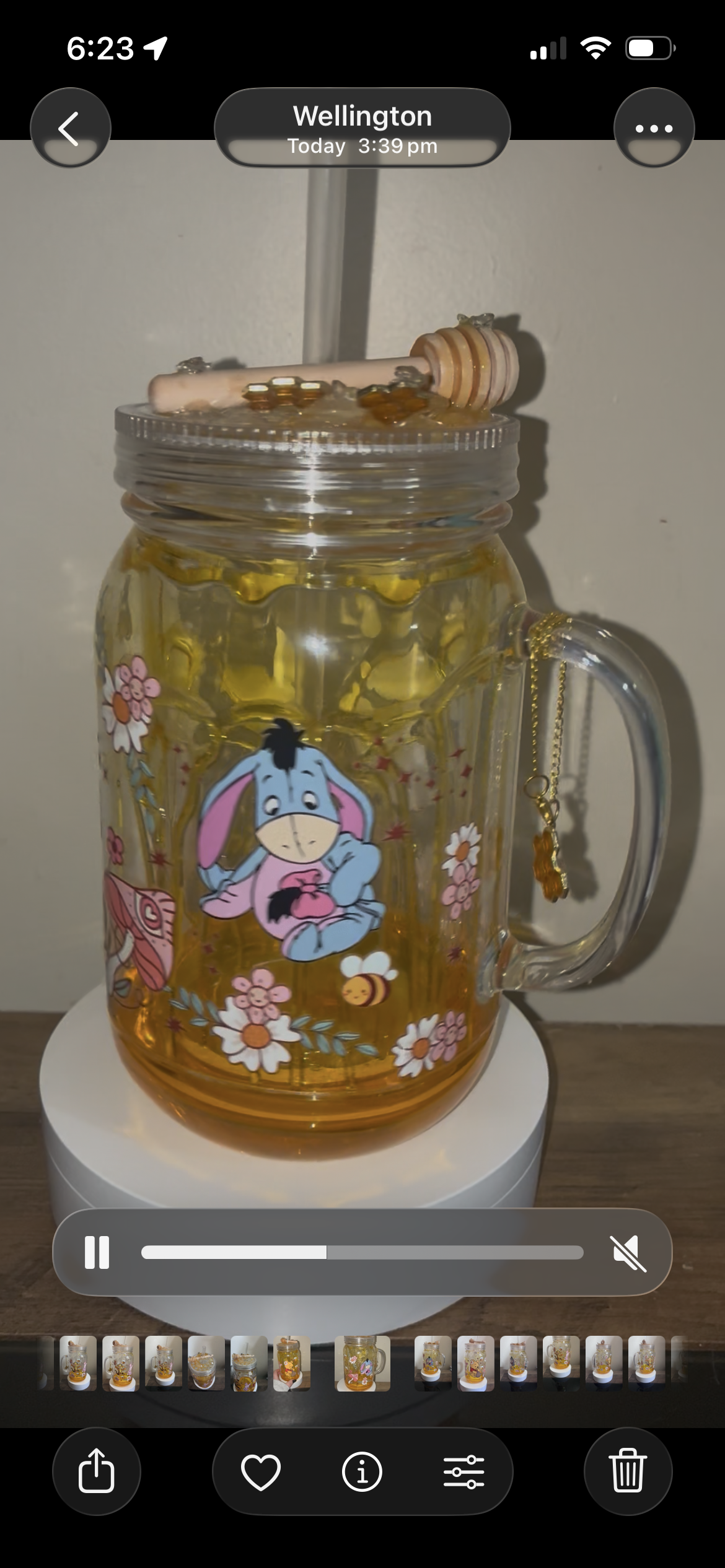 Pooh bear honey drip tumbler