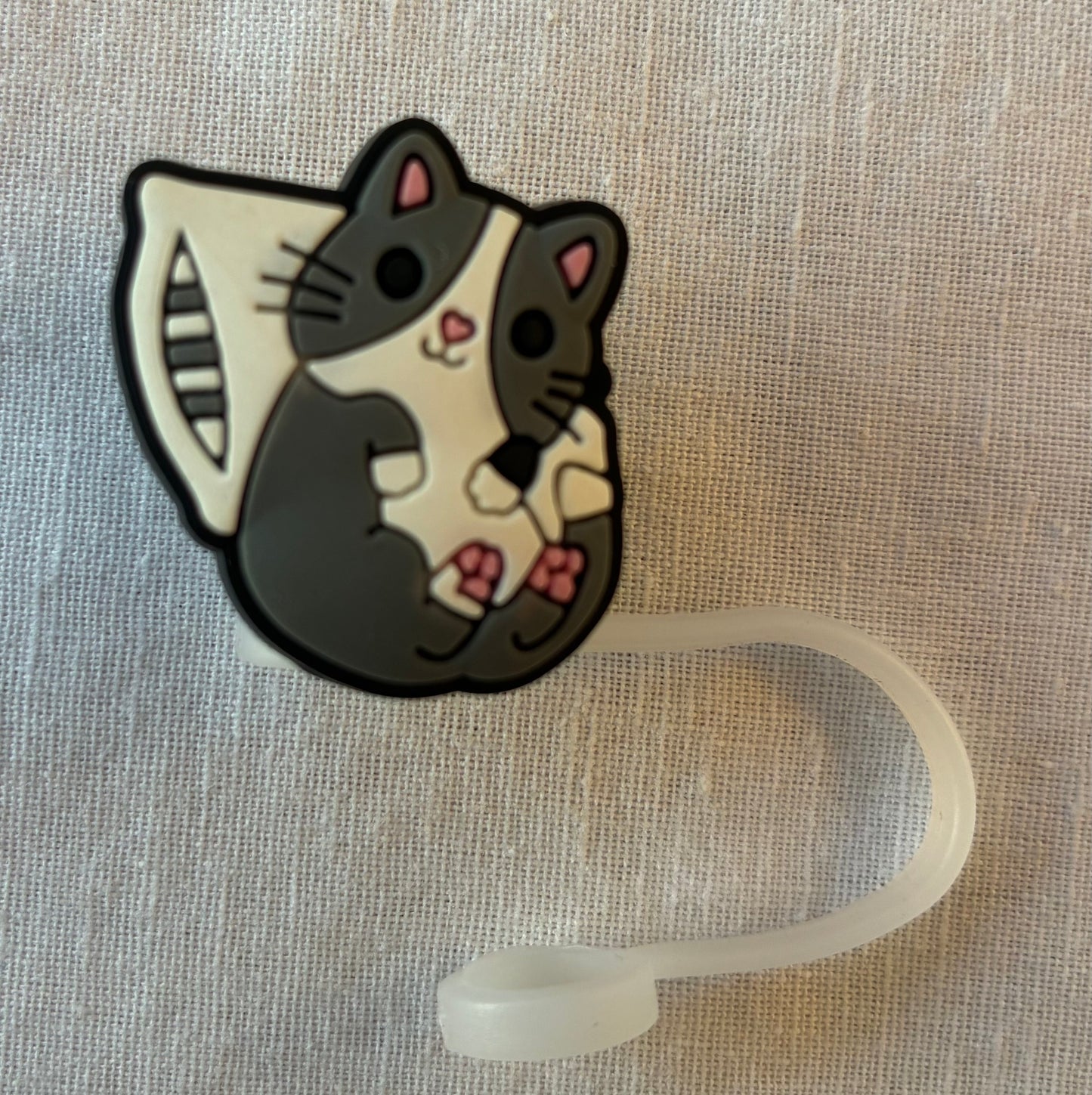 Cute cat straw topper #4