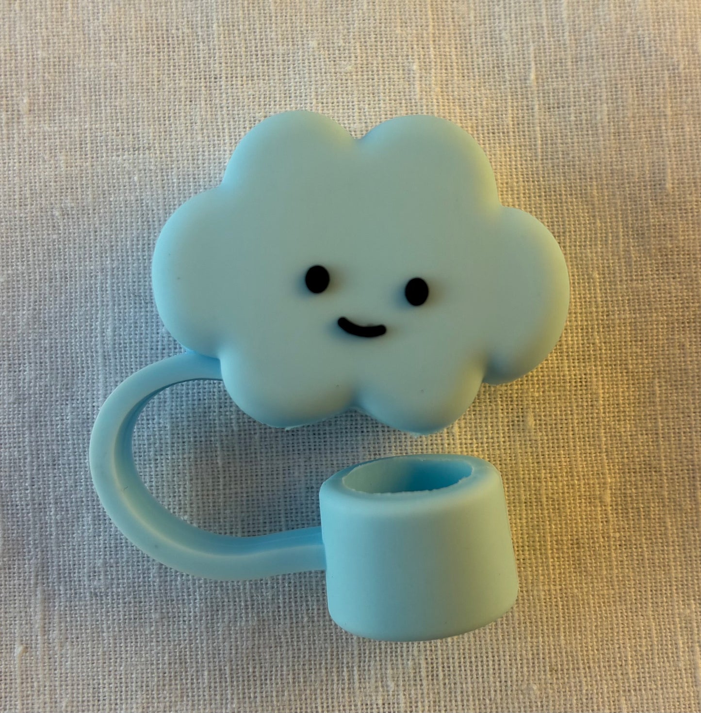 Blue cloud straw topper
