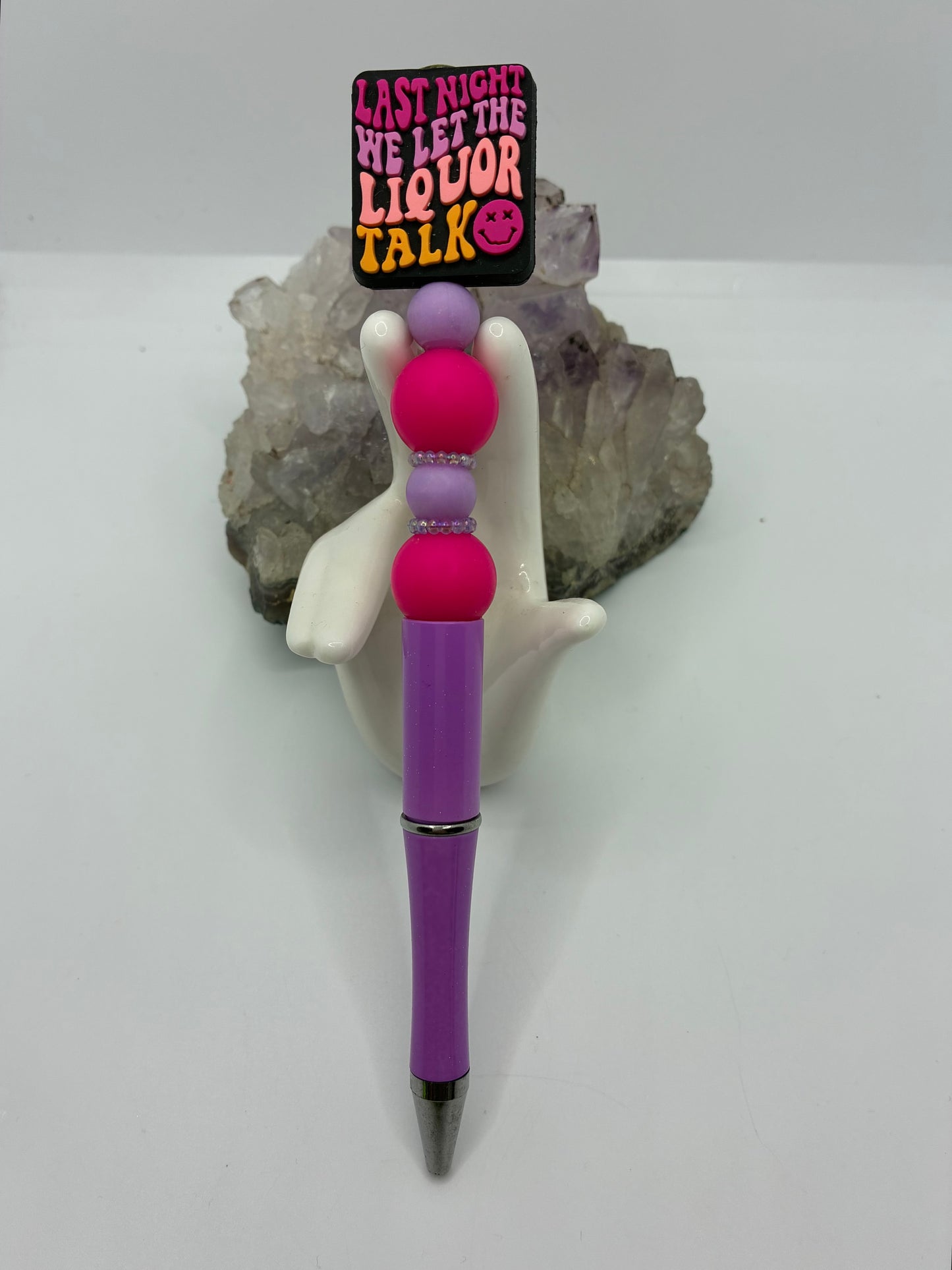 Beaded lyrical pen