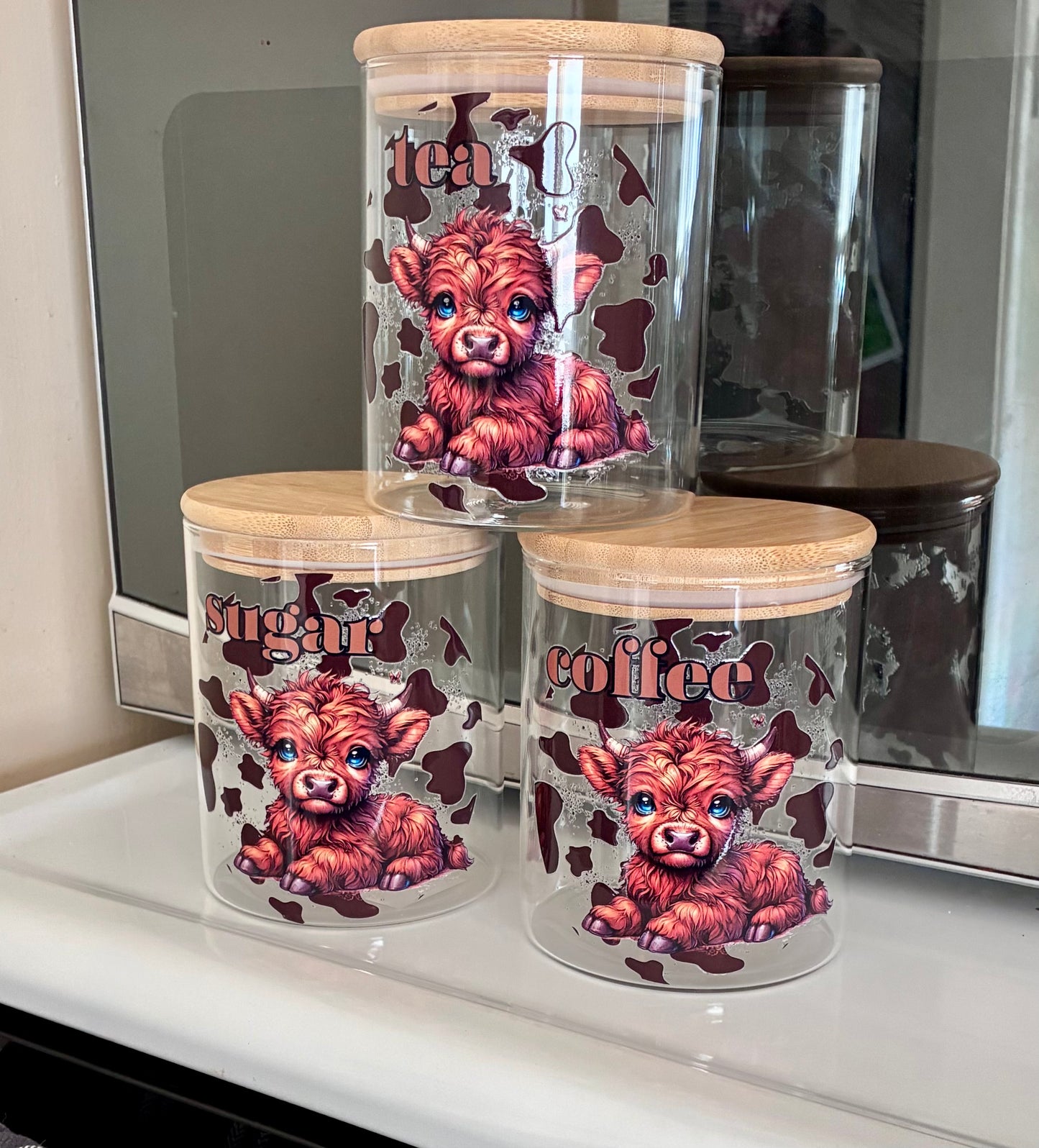 New cute Cow canister set