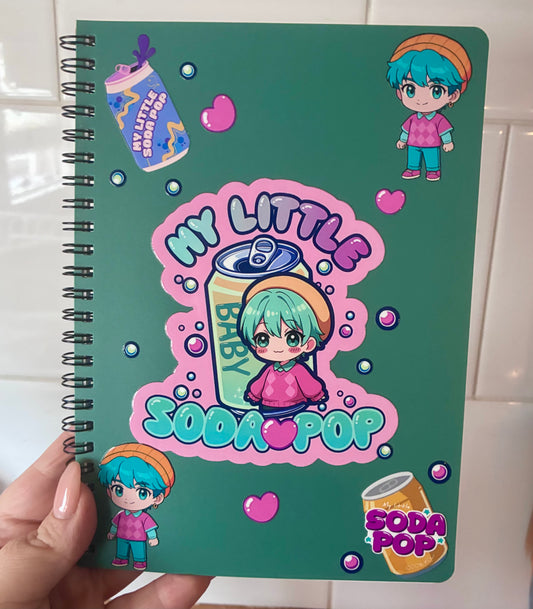 Soda pop notebook