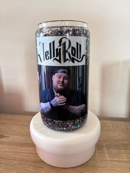 Jelly Roll tall snowglobe mug
