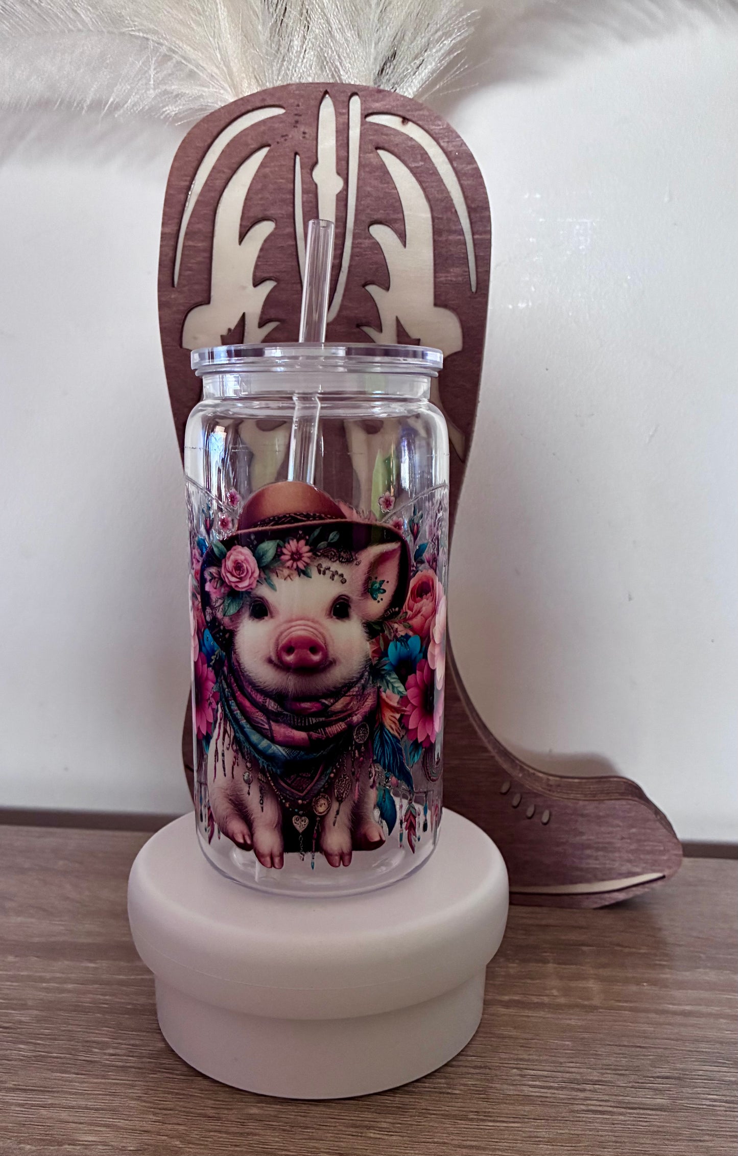 Piggy acrylic tumbler