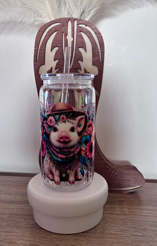 Piggy acrylic tumbler