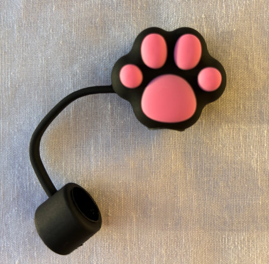 Cute paw straw topper #1