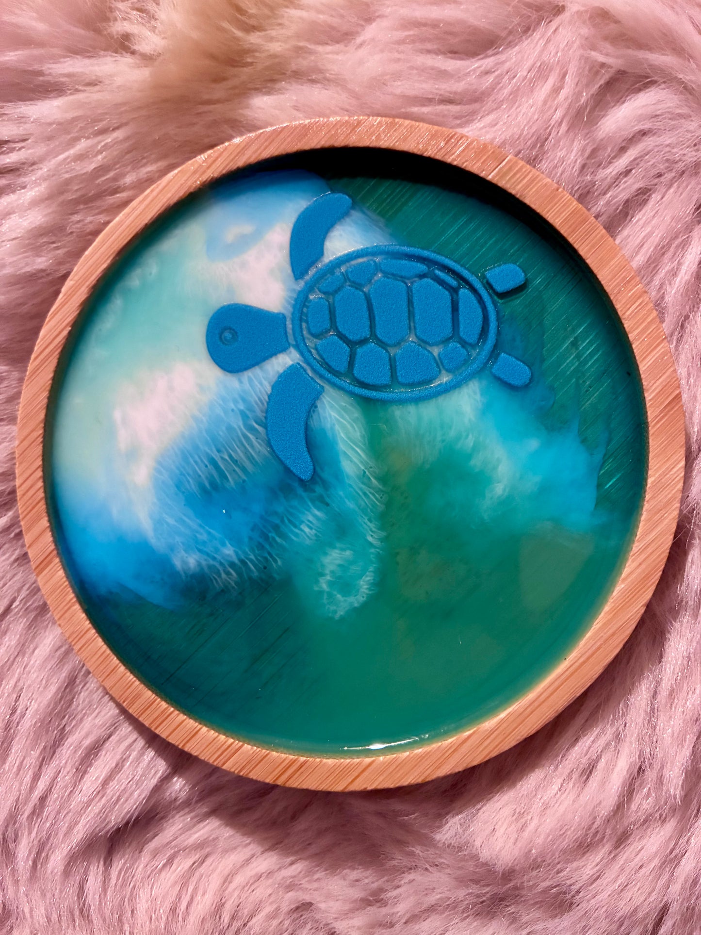 Round turtle #2 coaster