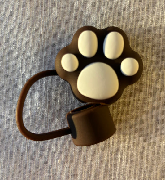Cute paw straw topper #4