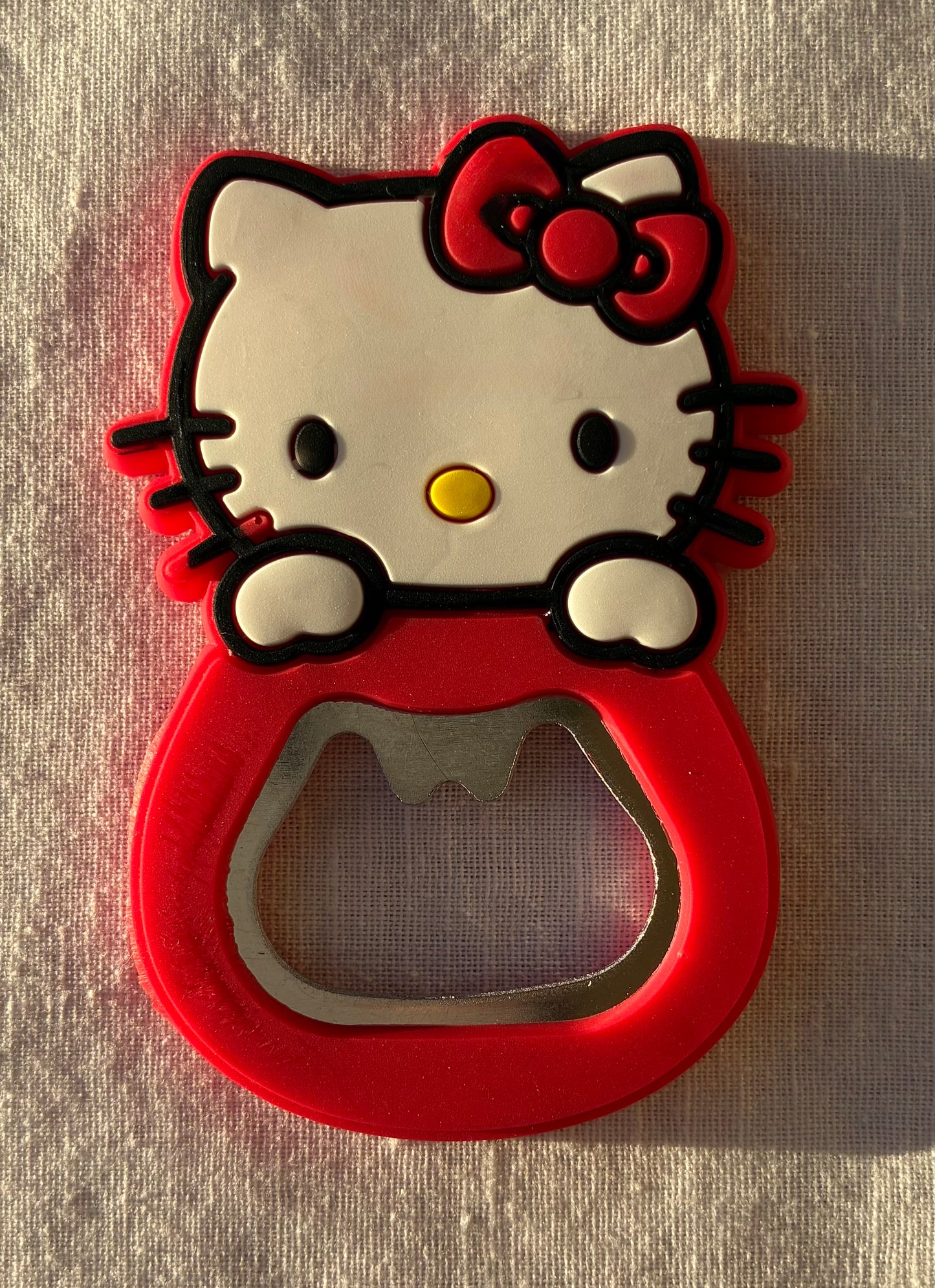 Red hello kitty can opener