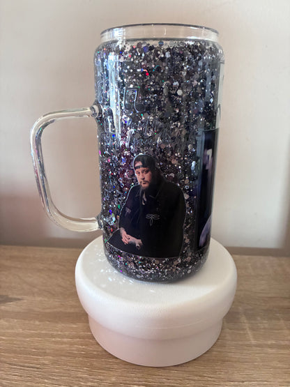 Jelly Roll tall snowglobe mug