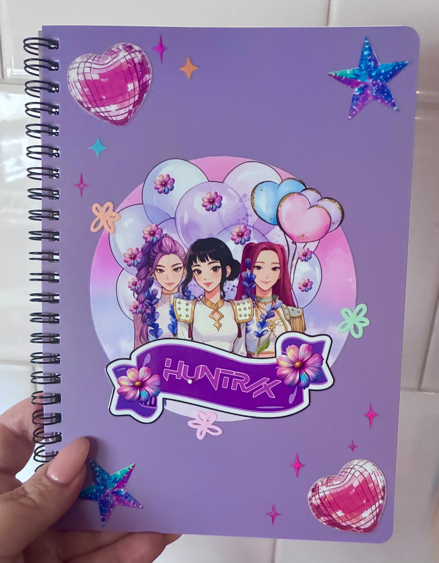 Demon hunters purple notebook