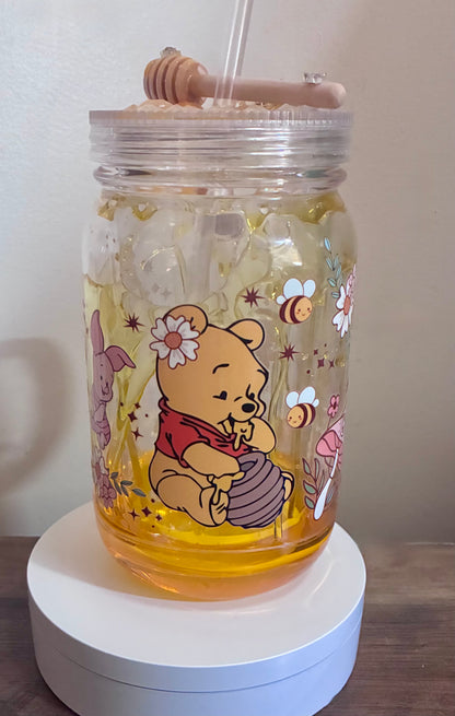 Pooh bear honey drip tumbler