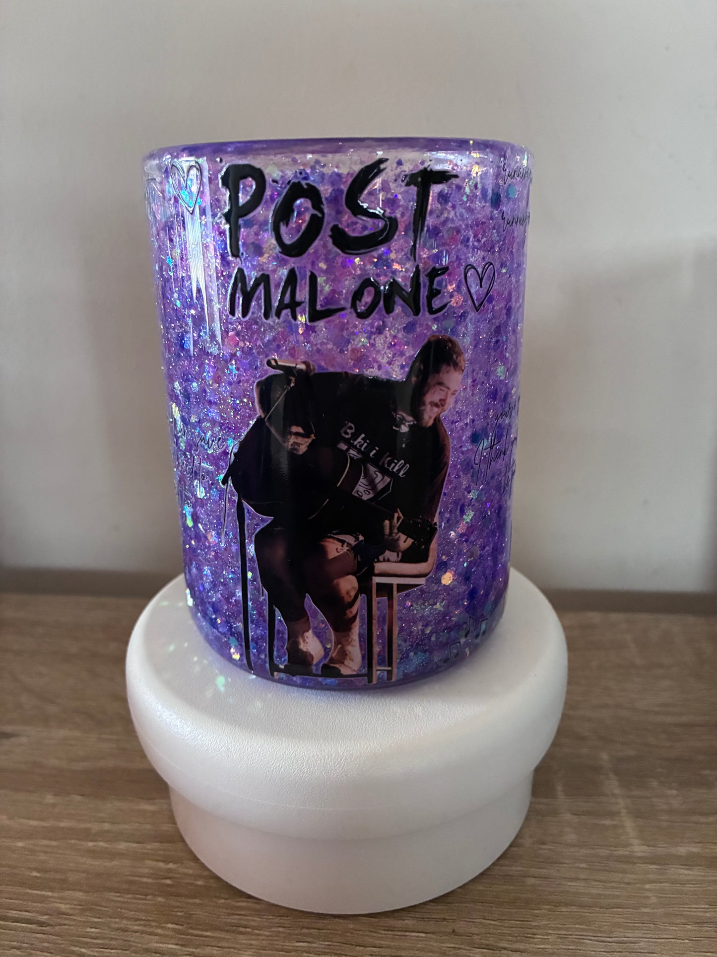 Post Malone snowglobe mug