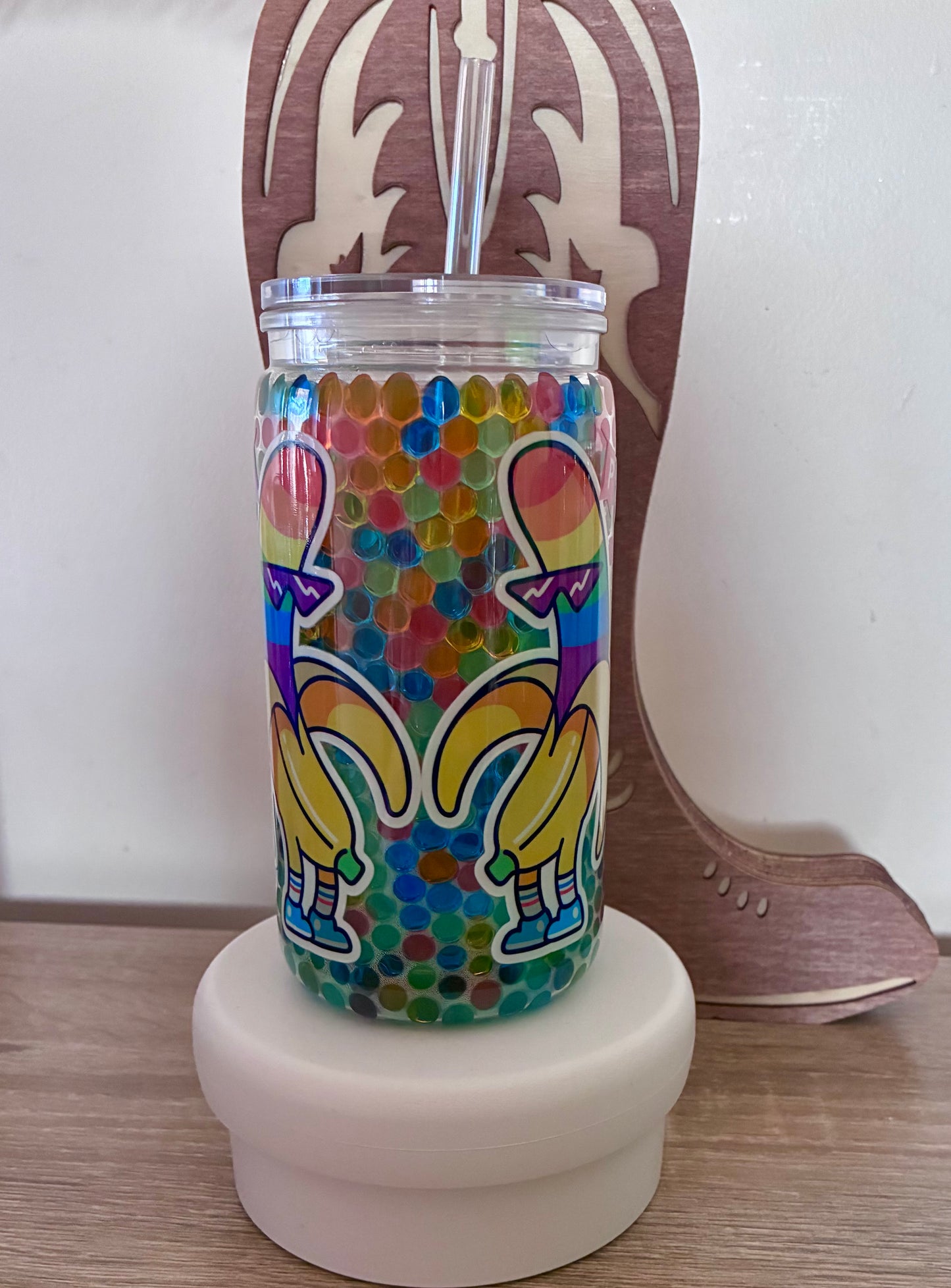 Pride snowglobe tumbler