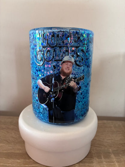 Luke Combs snowglobe mug
