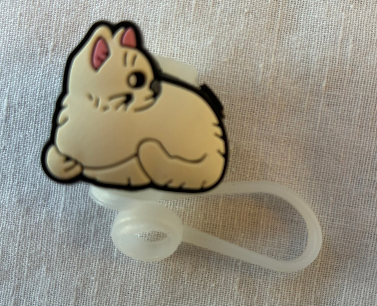 Cute cat straw topper #3
