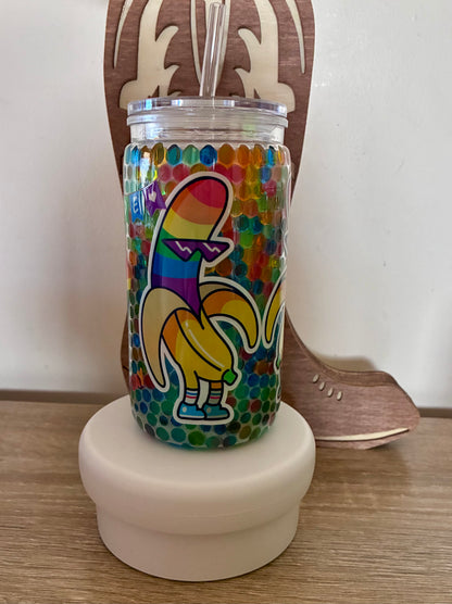 Pride snowglobe tumbler