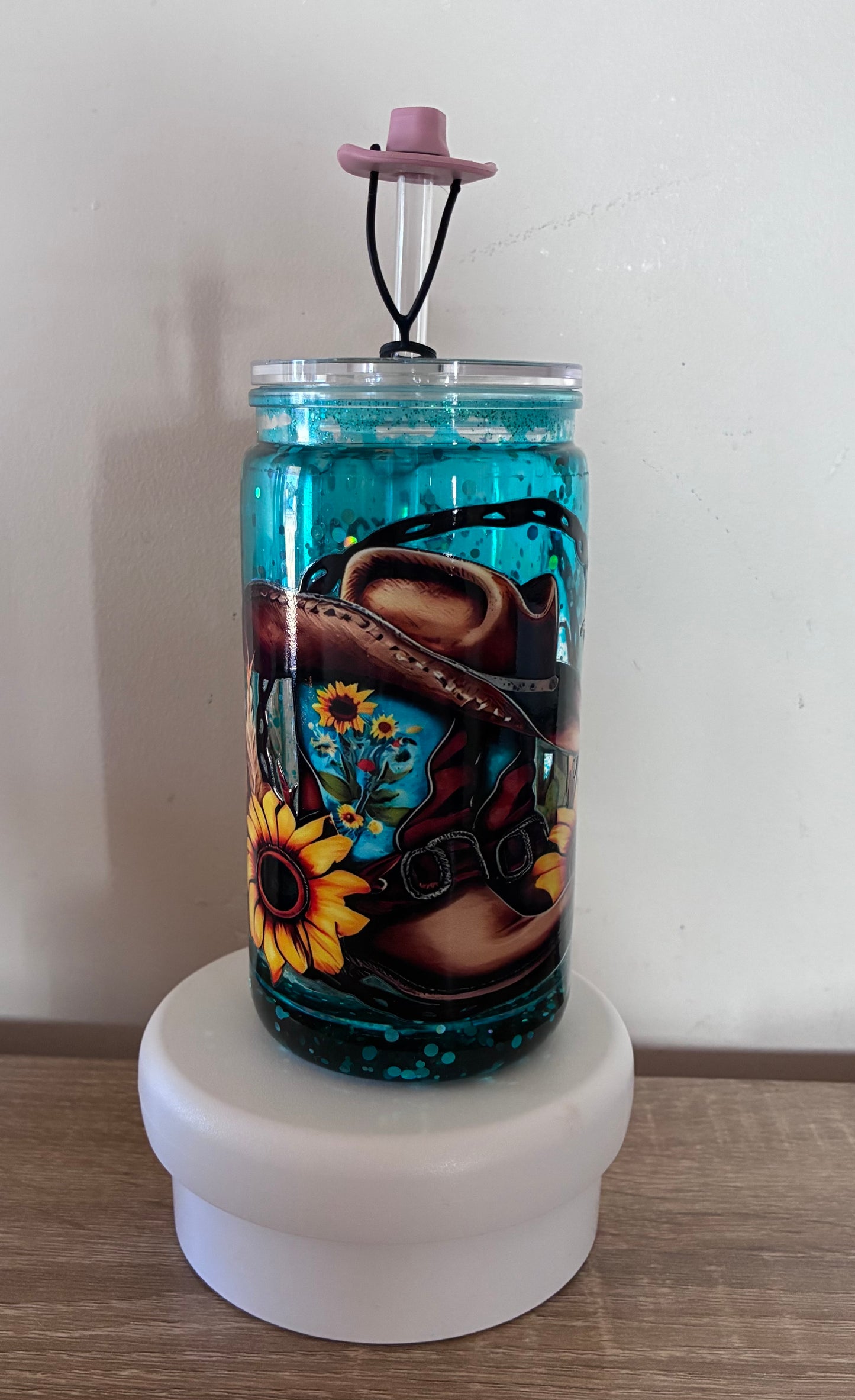 Cowgirl drip snowglobe