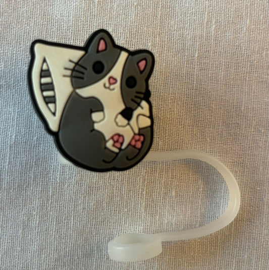 Cute cat straw topper #4