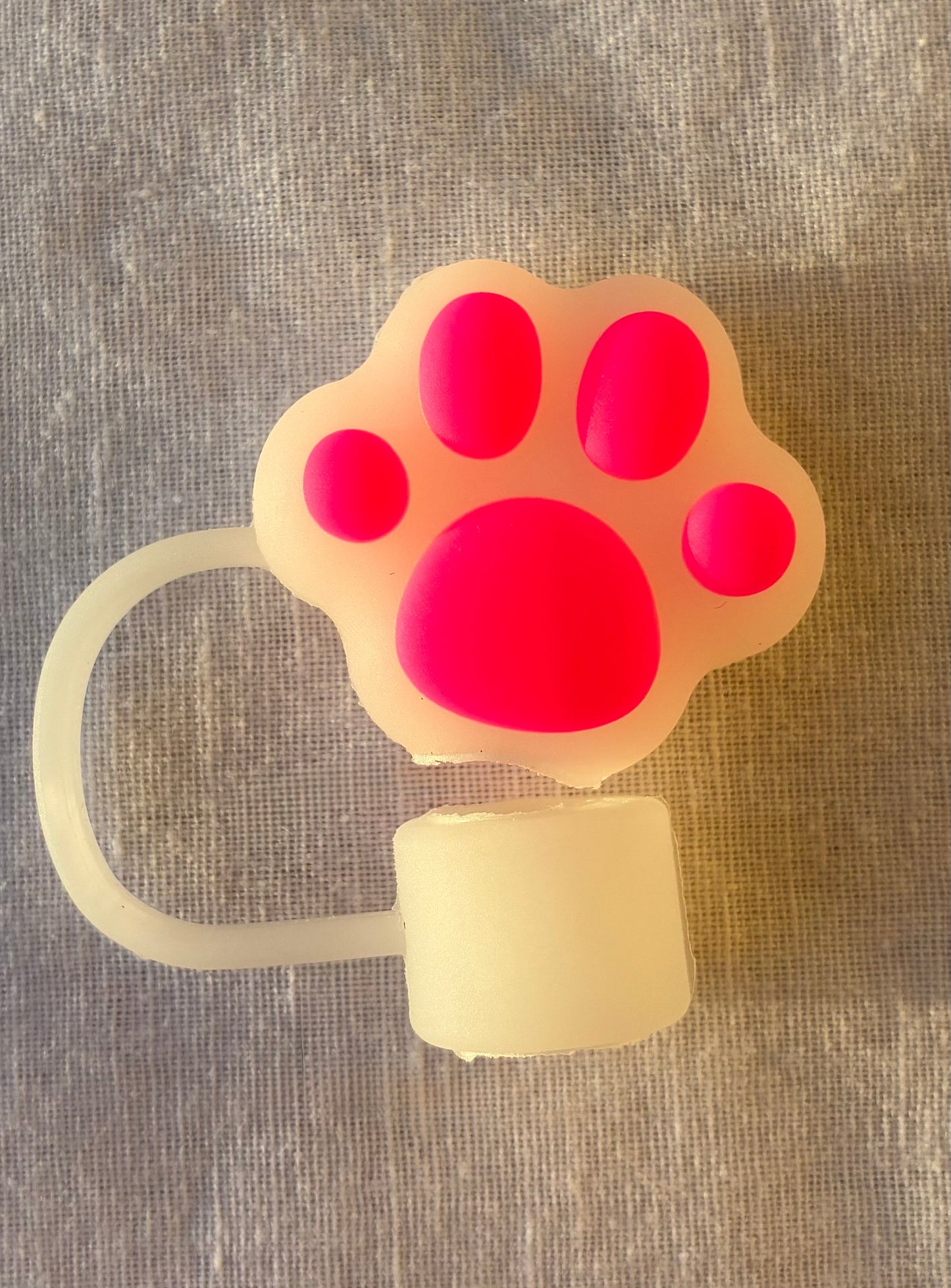 Cute paw straw topper #3