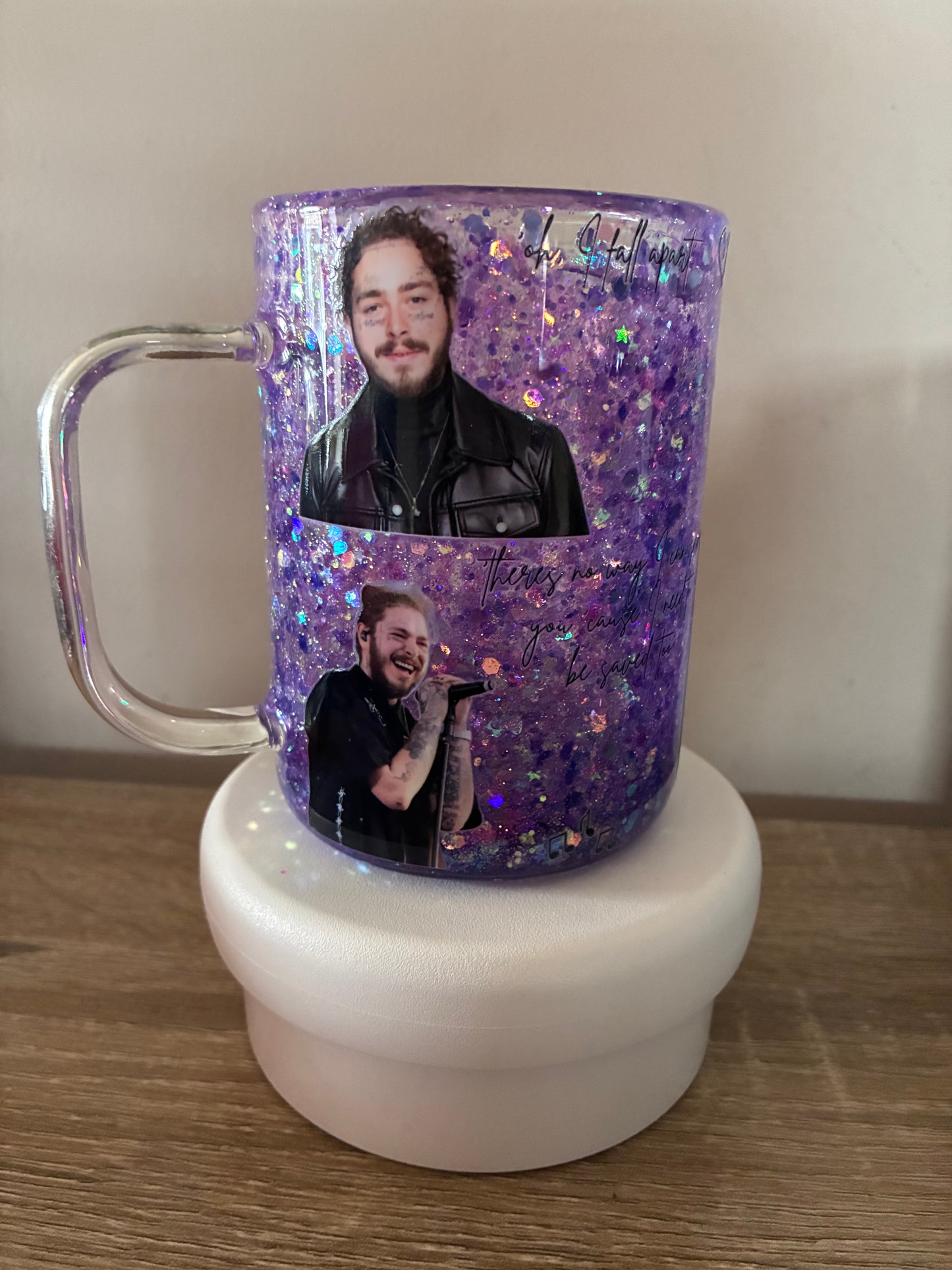 Post Malone snowglobe mug