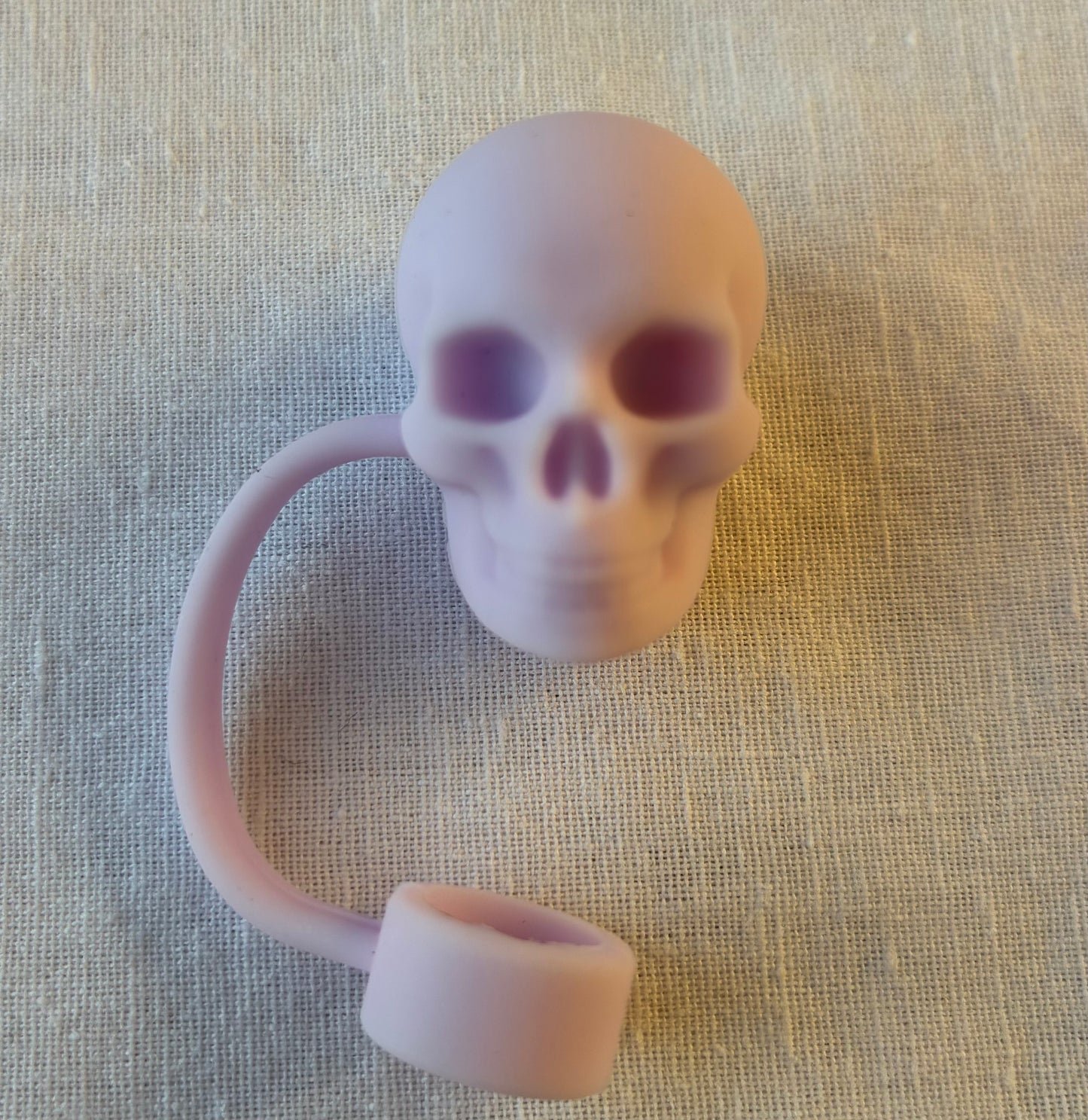 Light purple straw topper