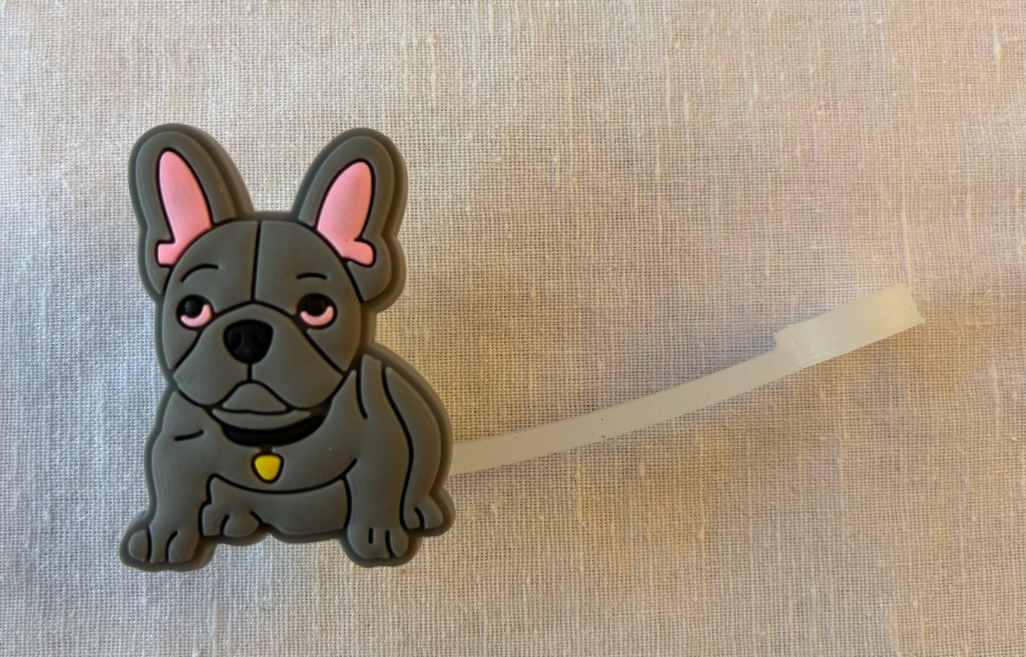 Cute dog straw topper #2