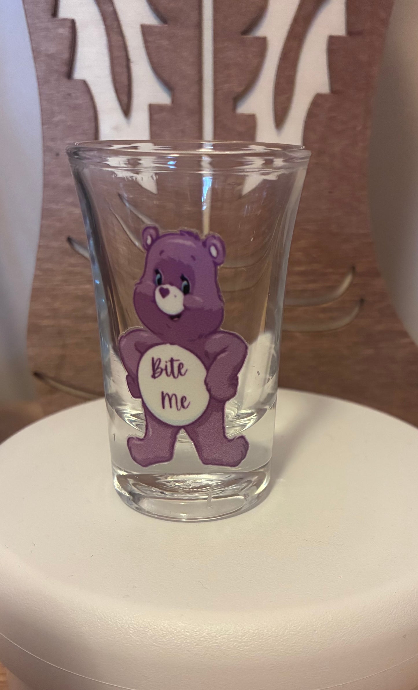 Swear bear shot glass #3
