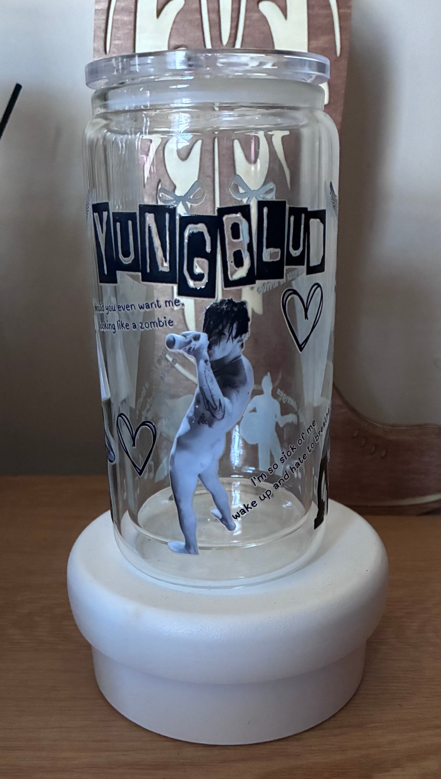 Yungblud glass tumbler