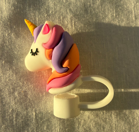 Unicorn straw topper #1