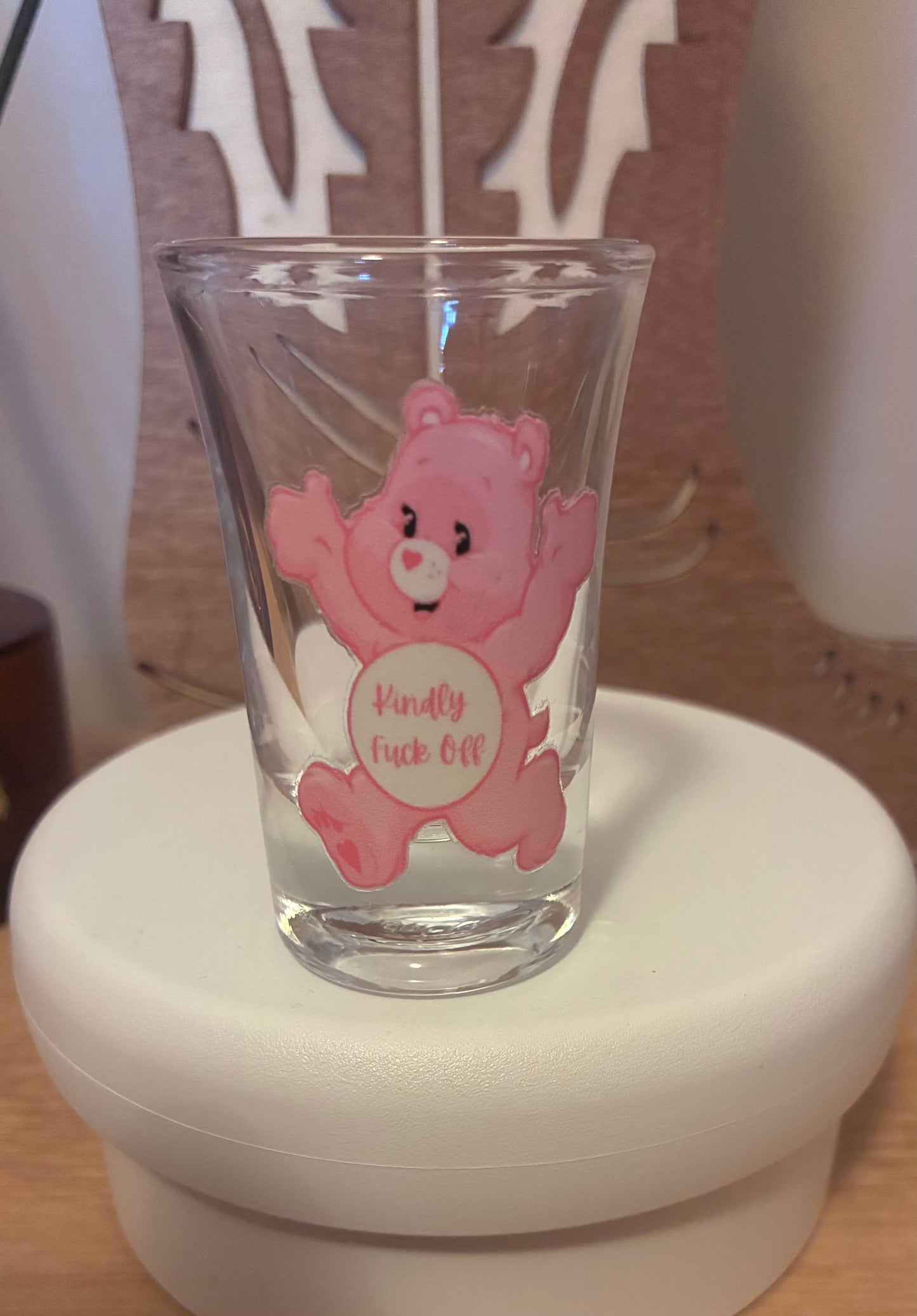 Swear bear shot glass #2