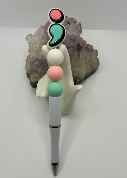 Beaded mental health pen #1