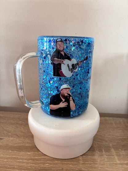 Luke Combs snowglobe mug