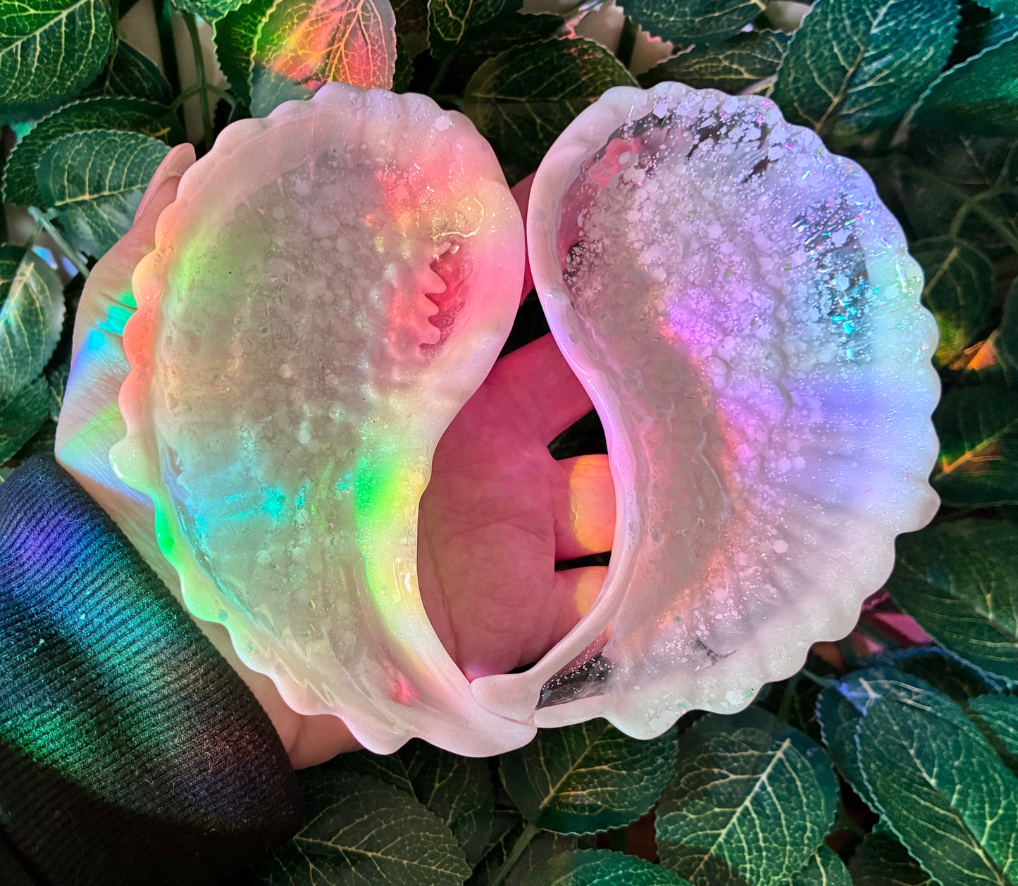 Angel wing trinket dish