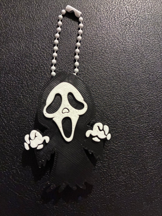 Black ghost face nail saver