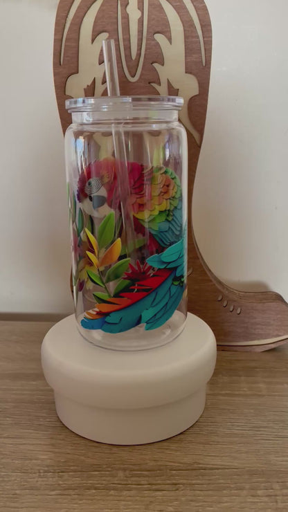Macaw acrylic tumbler