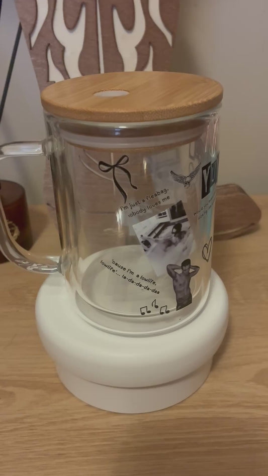Customisable Yungblud glass mug   #1